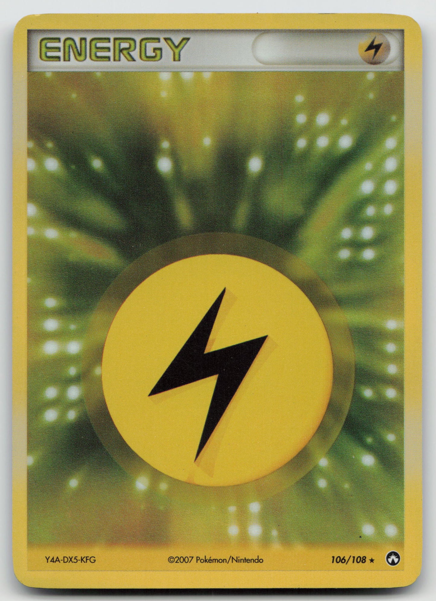 Lightning Energy Rare Holo PK 106/108 MP
