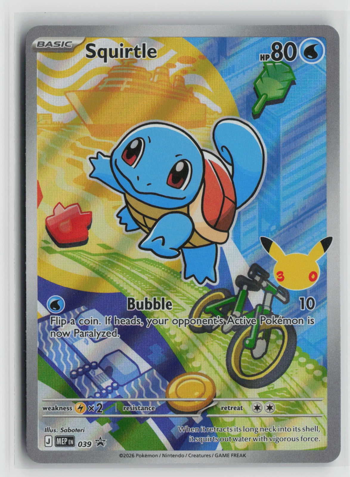Squirtle - Promo Holo MEP 039 NM