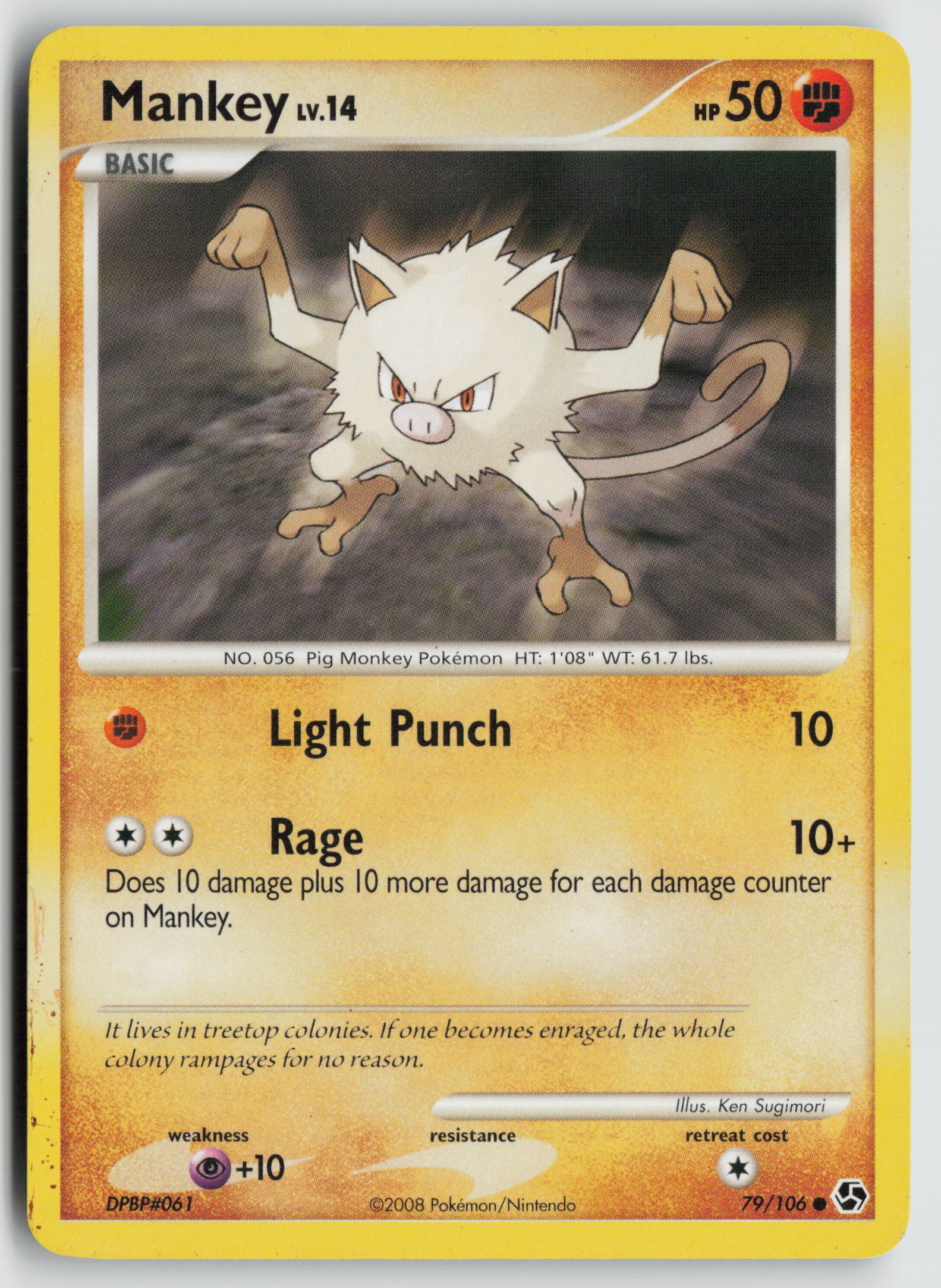 Mankey Common Great Encounters 79/106 HP