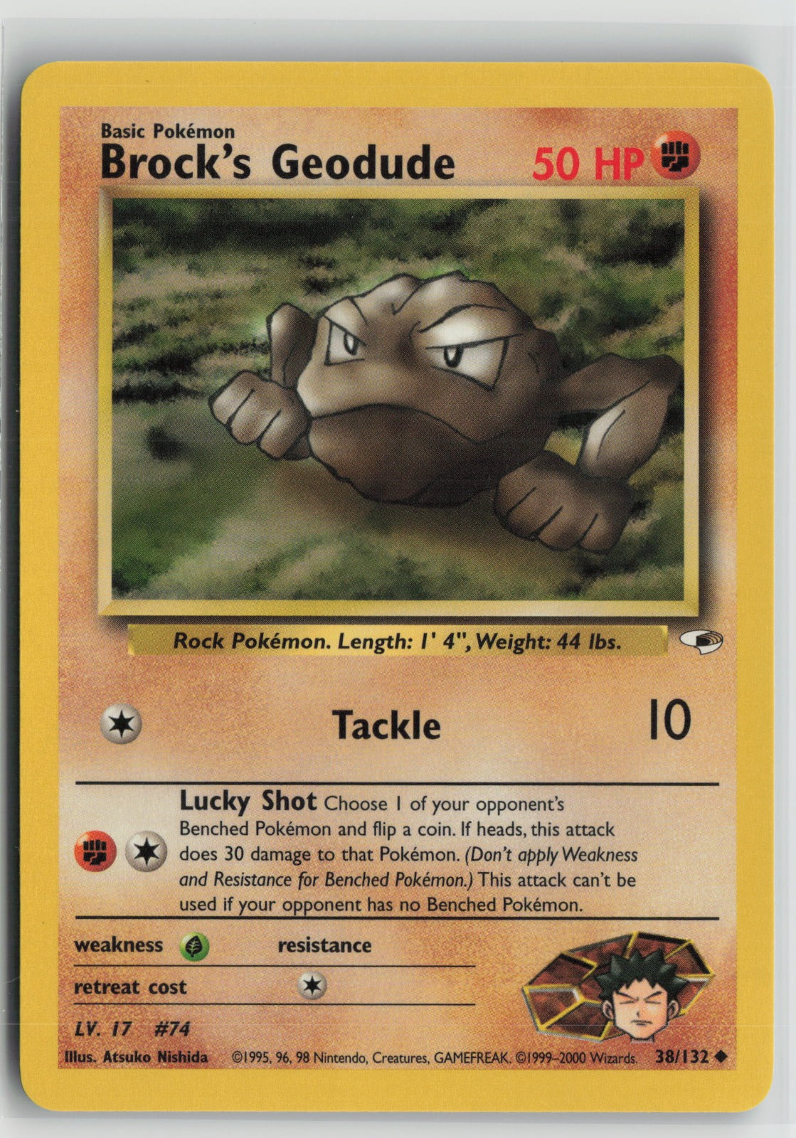 Brock's Geodude (38) Uncommon Unlimited G1 038/132 NM