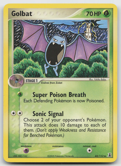 Golbat Uncommon Delta Species 43/113 LP