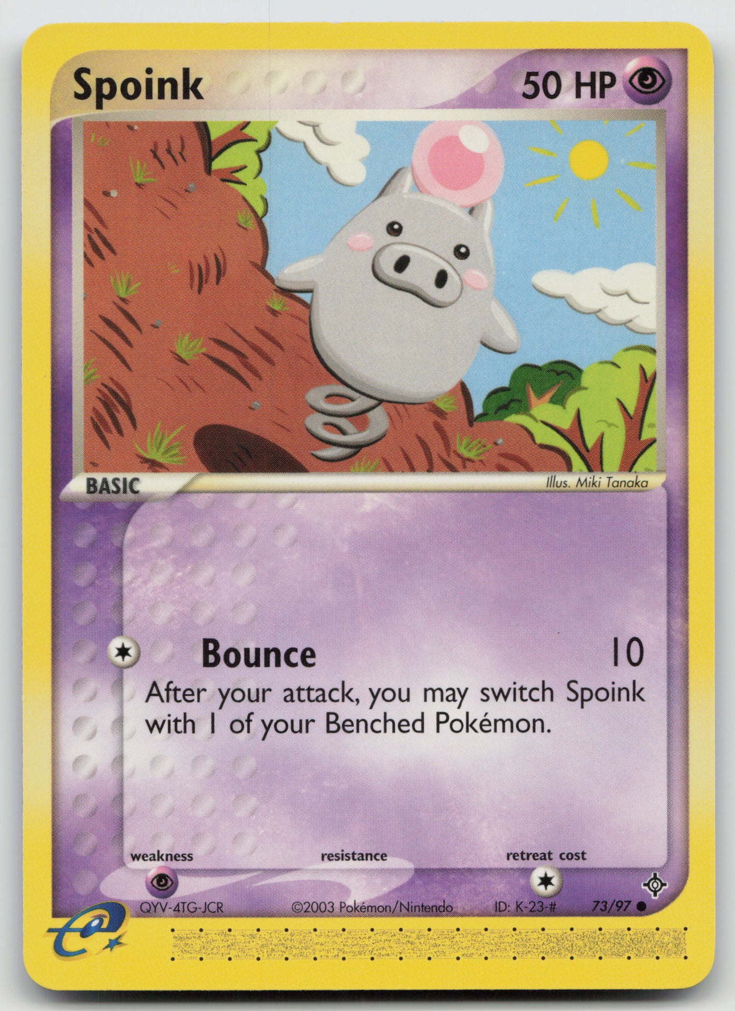 Spoink Common Normal DR 73/97 NM