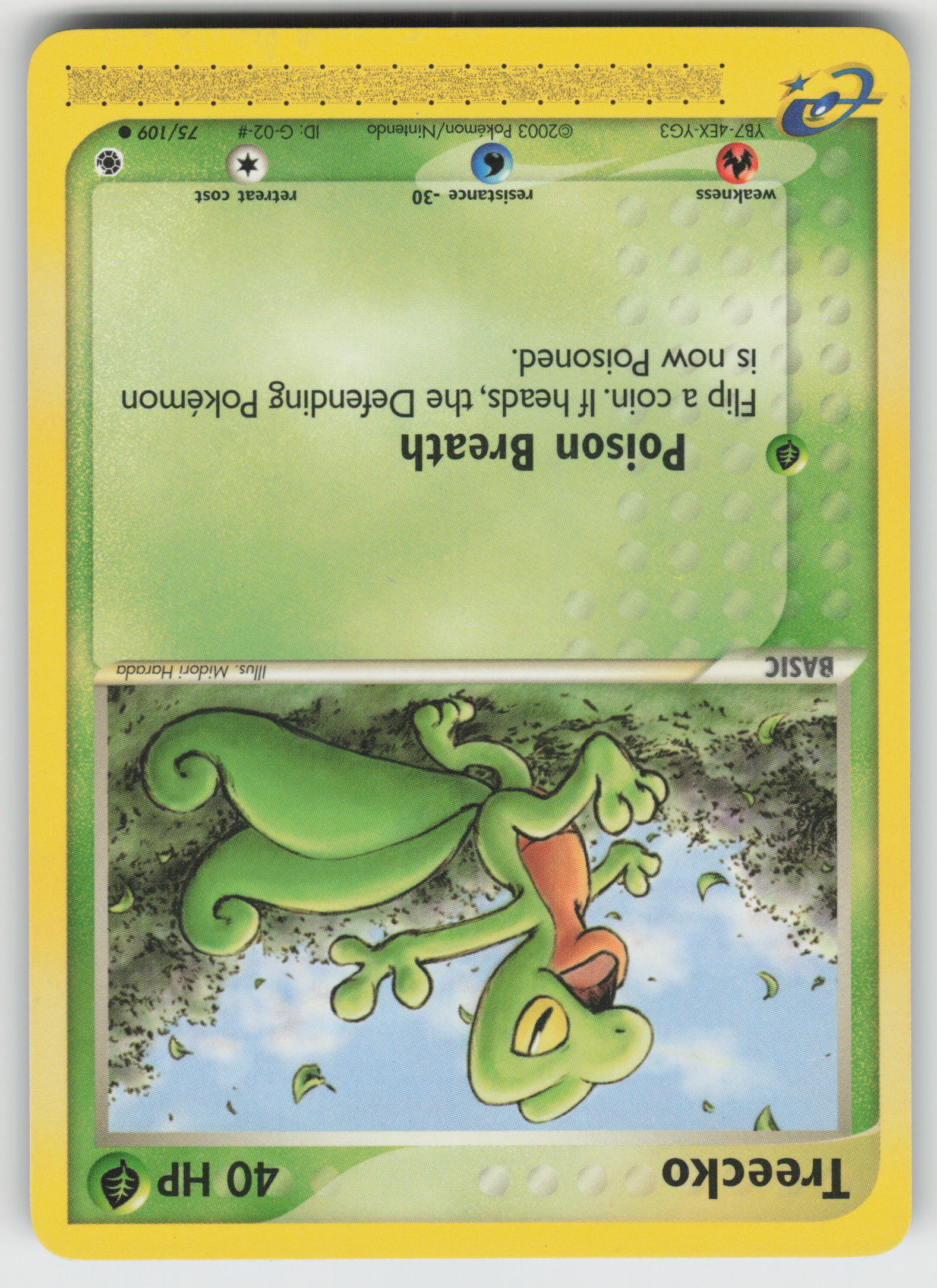 Treecko - Common Ruby and Sapphire 75/109 LP