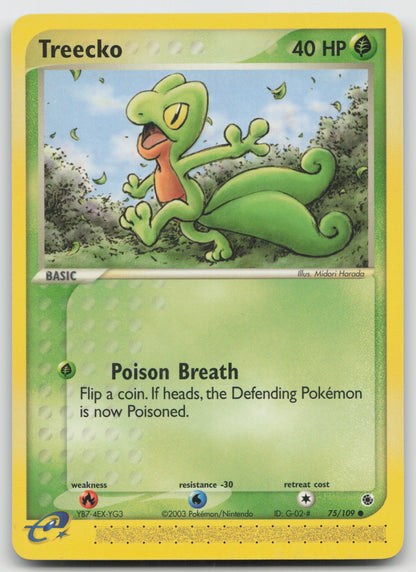 Treecko - Common Ruby and Sapphire 75/109 LP