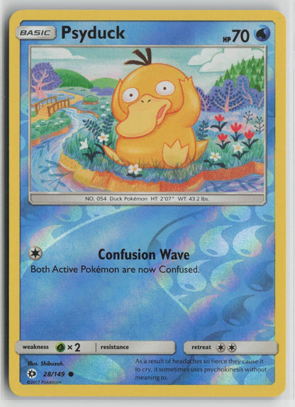 Psyduck Common Reverse Holo SM01 28/149 NM