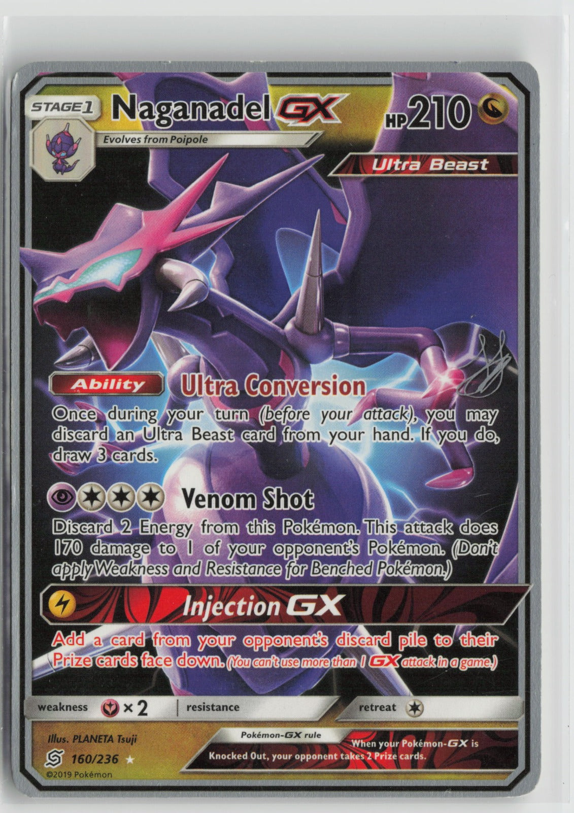 Naganadel GX - 2019 (Henry Brand) Ultra Rare WCD 160/236 MP