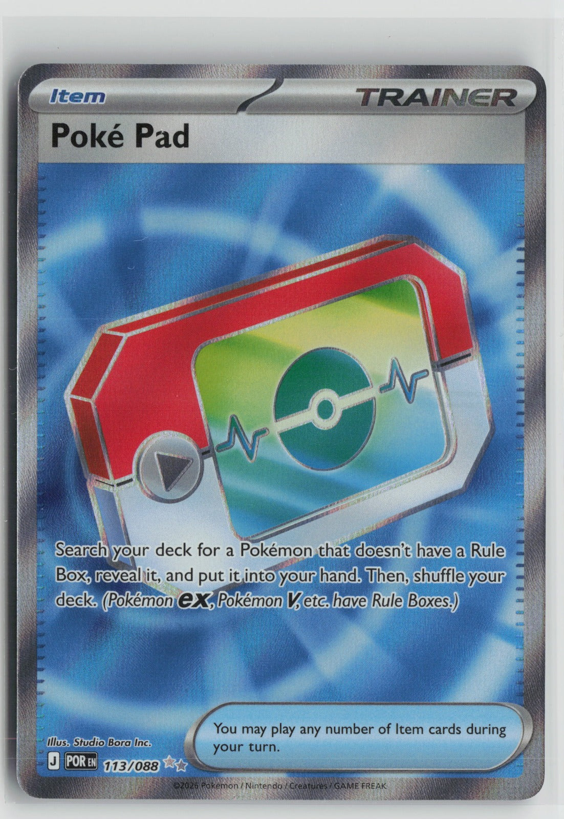 Poke Pad - Ultra Rare Holo POR 113/088 NM