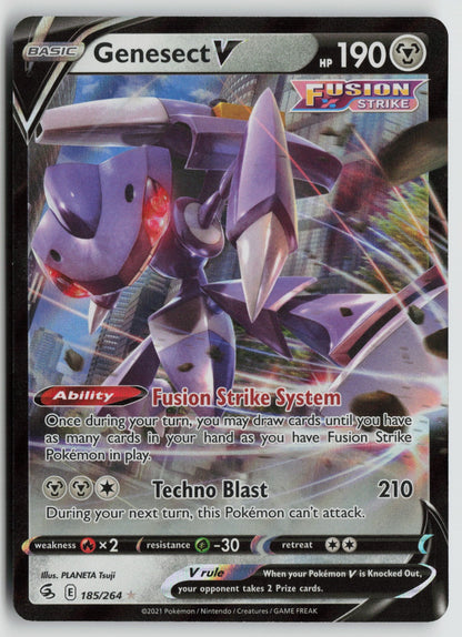 Genesect V Ultra Rare Holo SWSH08 185/264 NM