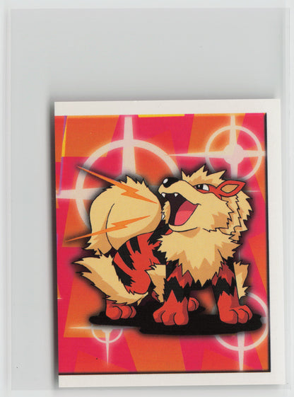 Arcanine - Merlin Topps Sticker 1999 #182 NM