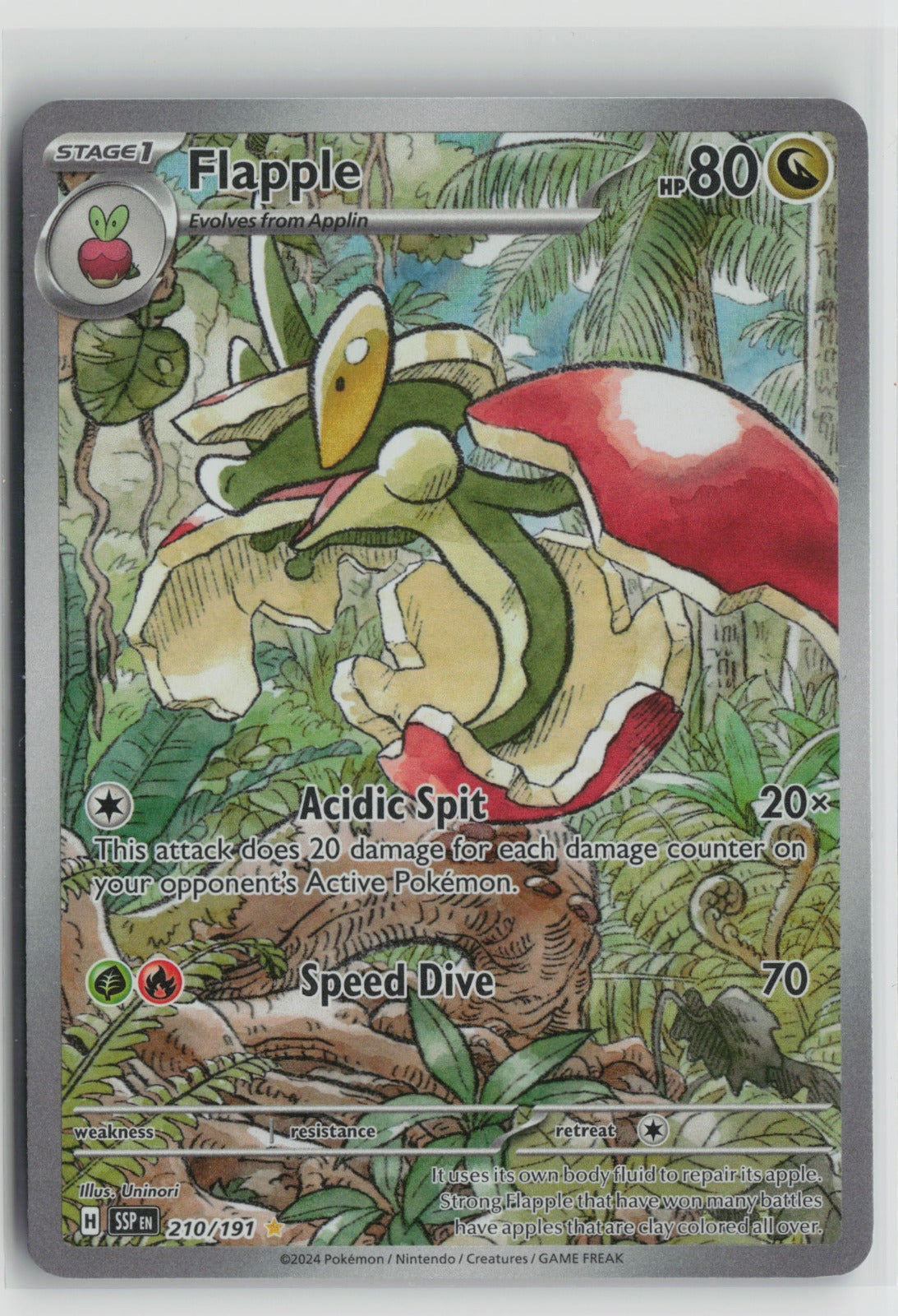 Flapple - Illustration Rare Holo SSP 210/191 NM