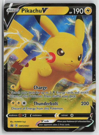 Pikachu V - Promo Holo SWSD SWSH061 NM