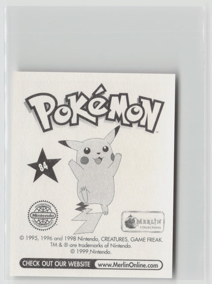 Doduo - Merlin Topps Sticker 1999 #84 NM (Back)