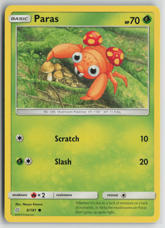 Paras Common SM - Team Up 6/181 NM