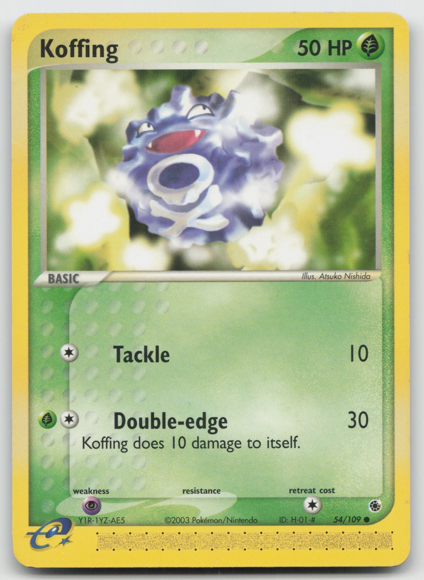 Koffing Common Ruby and Sapphire 54/109 LP