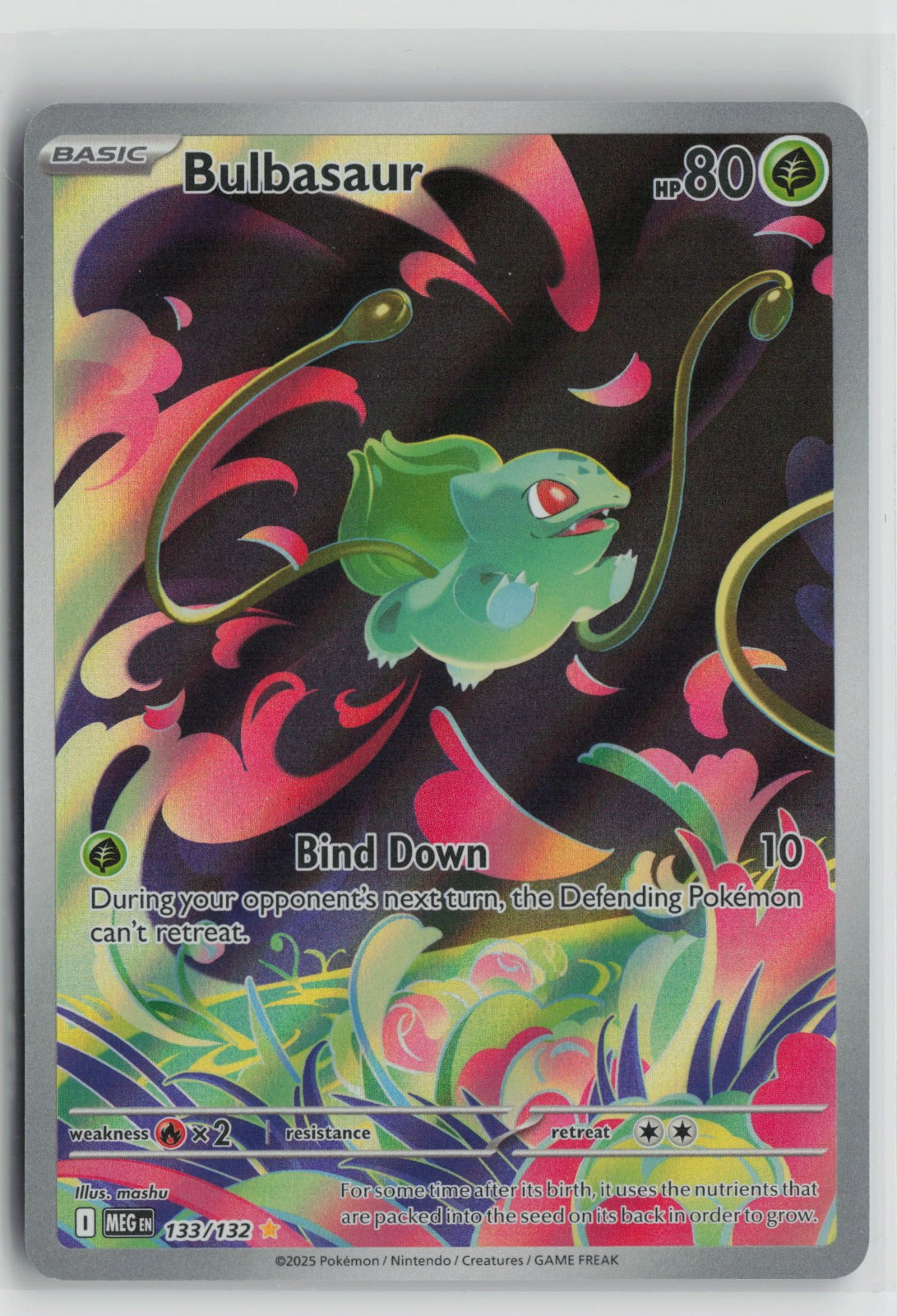 Bulbasaur - Illustration Rare Holo MEG 133/132 NM