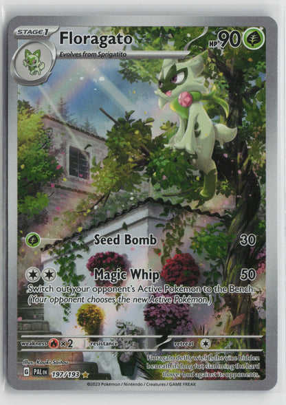 Floragato Illustration Rare Holo PAL 197/193 NM