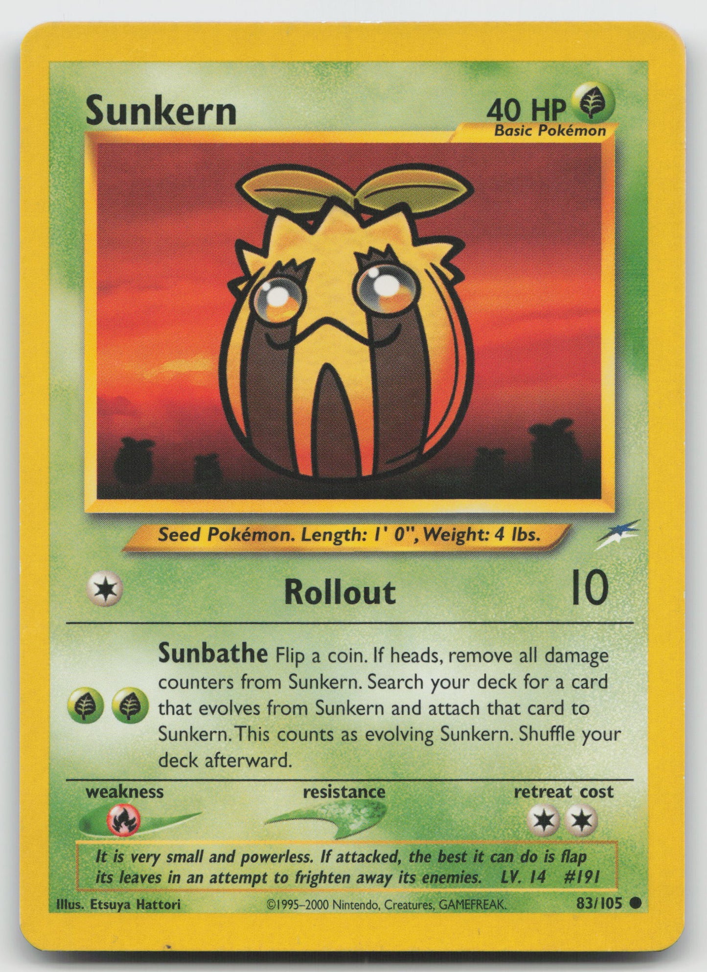 Sunkern Common Neo Destiny 083/105 LP