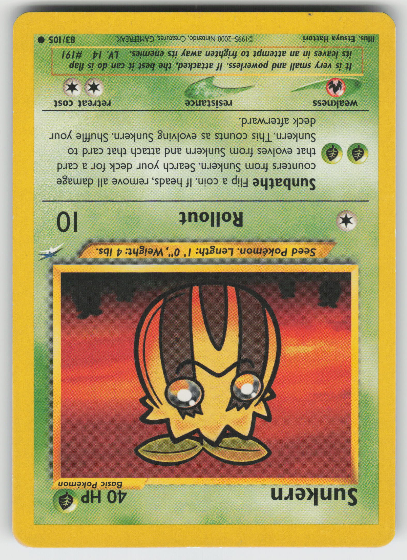 Sunkern Common Neo Destiny 083/105 LP