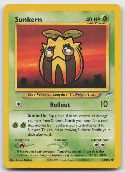Sunkern Common Neo Destiny 083/105 LP