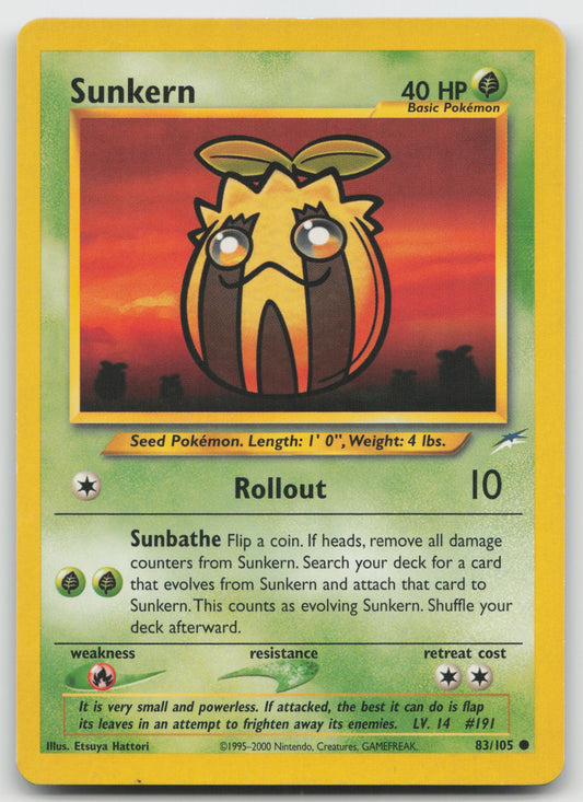 Sunkern Common Neo Destiny 083/105 LP