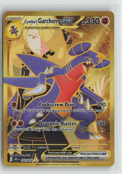 Cynthia's Garchomp ex - Hyper Rare Holo DRI 241/182 NM