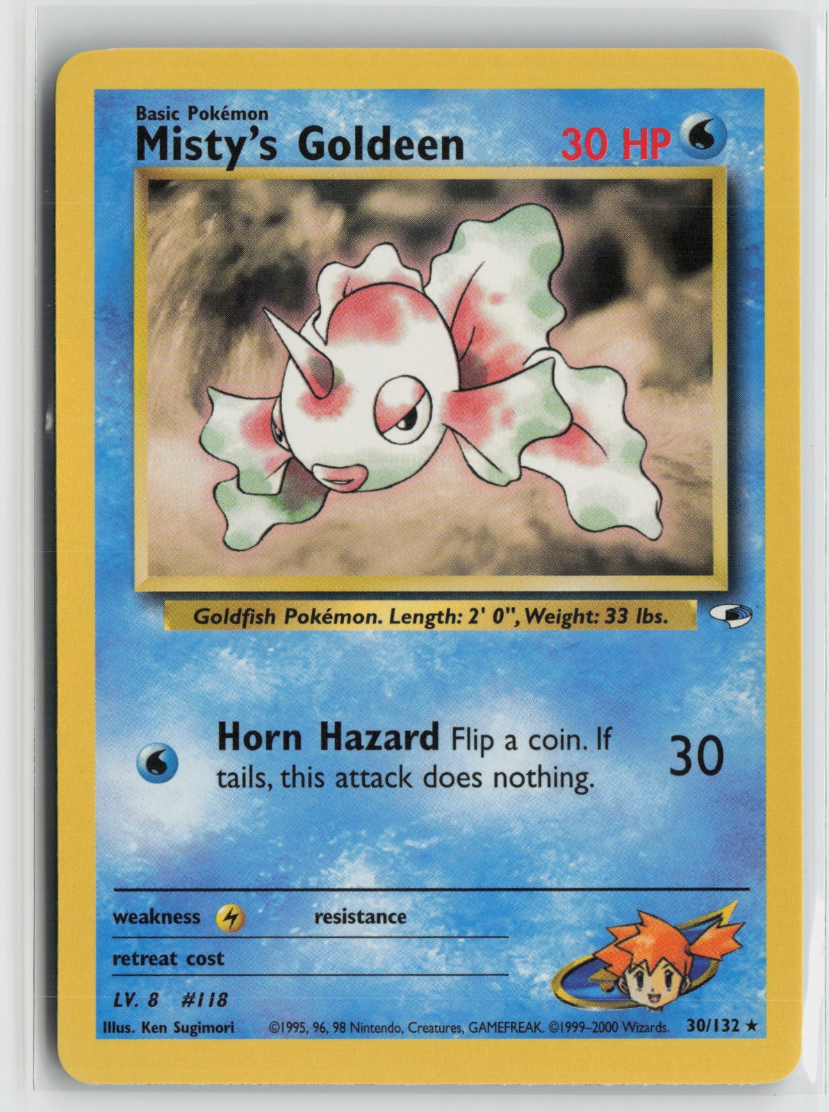 Misty's Goldeen (30) Rare Unlimited G1 030/132 NM