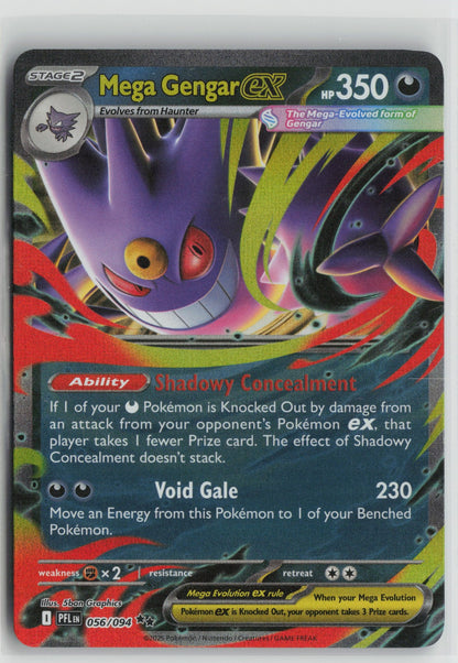 Mega Gengar ex Double Rare Holo PFL 056/094 NM