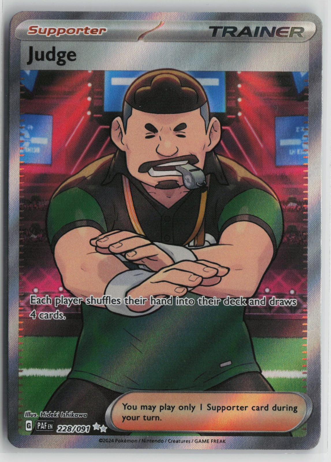 Judge Ultra Rare Holo PAF 228/091 NM