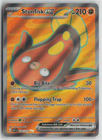 Stunfisk ex - Ultra Rare Holo ASC 252/217 NM