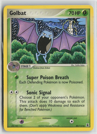 Golbat Uncommon DS 43/113 LP