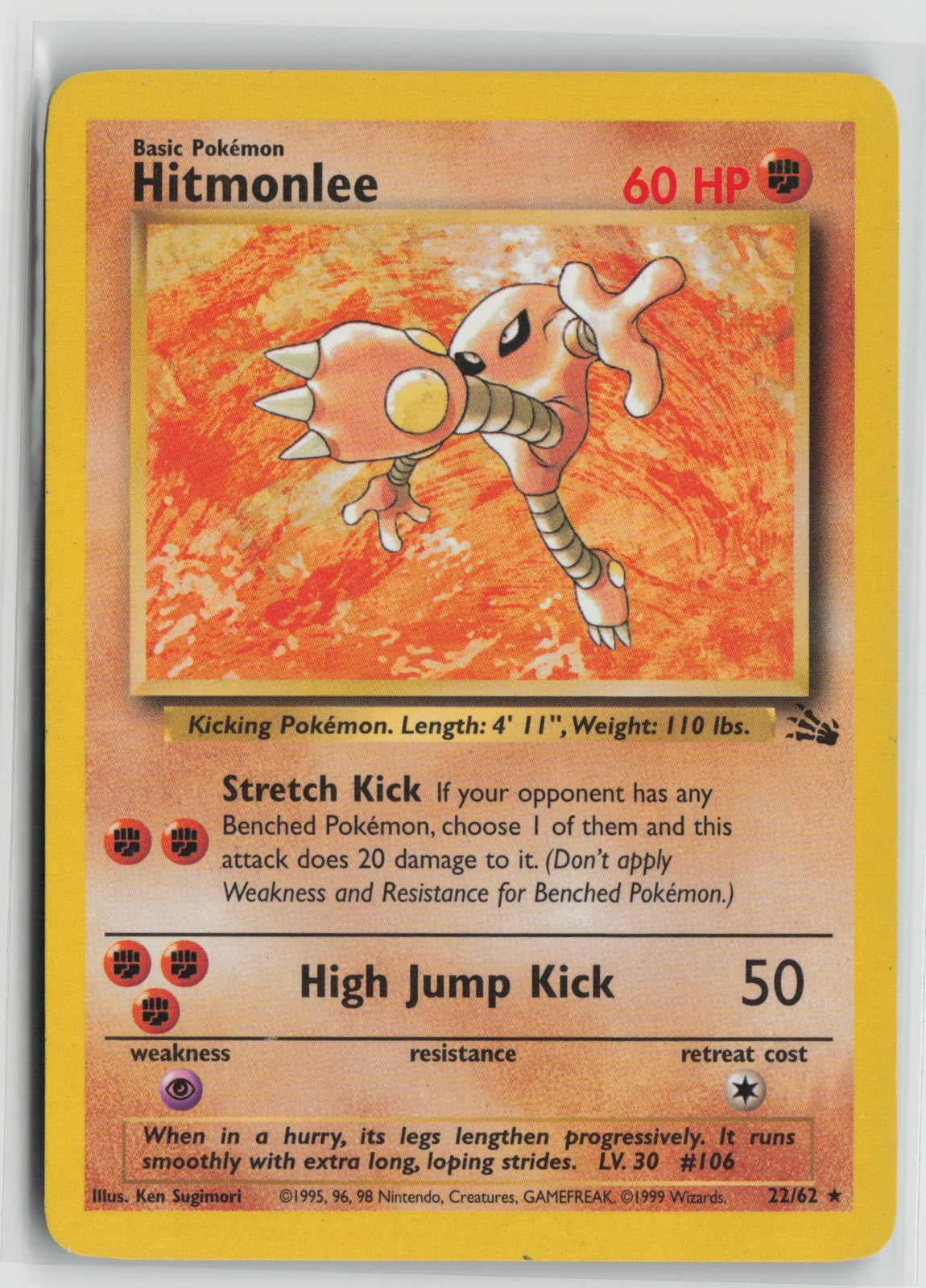 Hitmonlee (22) Rare Unlimited FO 22/62 LP