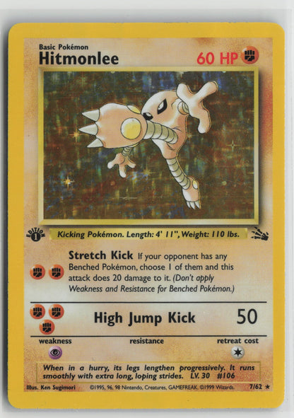 Hitmonlee (7) Holo Rare Holo FO 07/62 HP