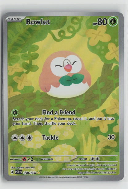 Rowlet - Illustration Rare Holo POR 090/088 NM