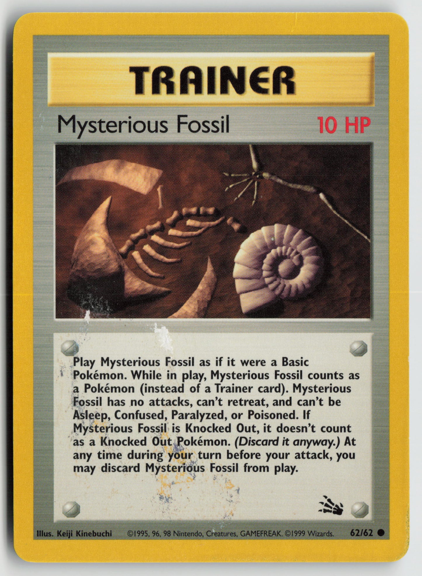 Mysterious Fossil Common Fossil 62/62 DMG