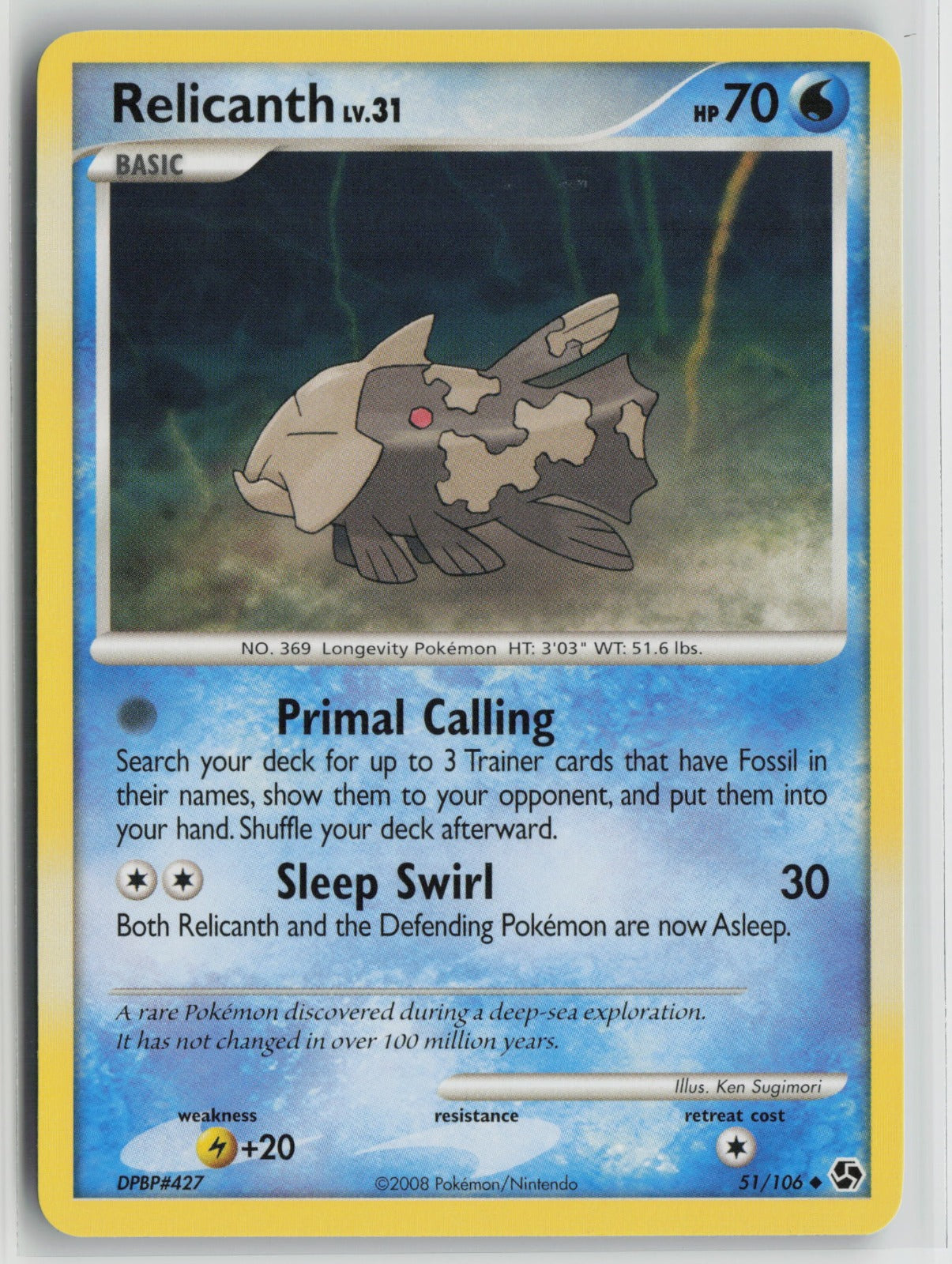 Relicanth Uncommon GE 51/106 NM