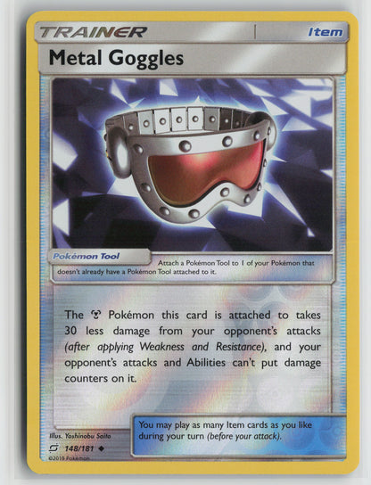 Metal Goggles Uncommon SM Reverse - Team Up 148/181 NM