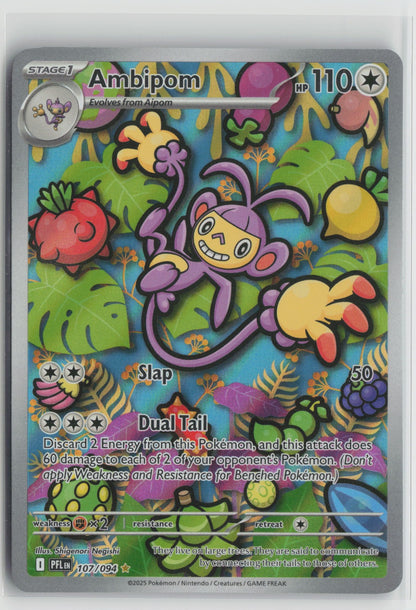 Ambipom - Illustration Rare Holo PFL 107/094 NM