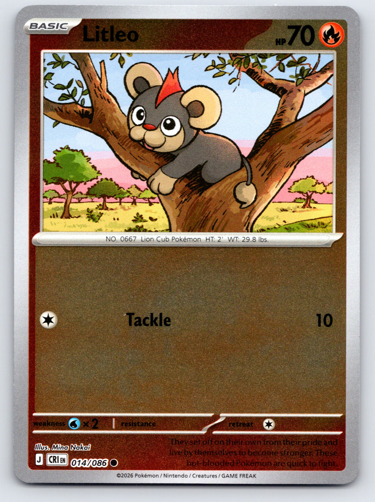 Litleo Common Reverse Holo CRI 014/086 NM