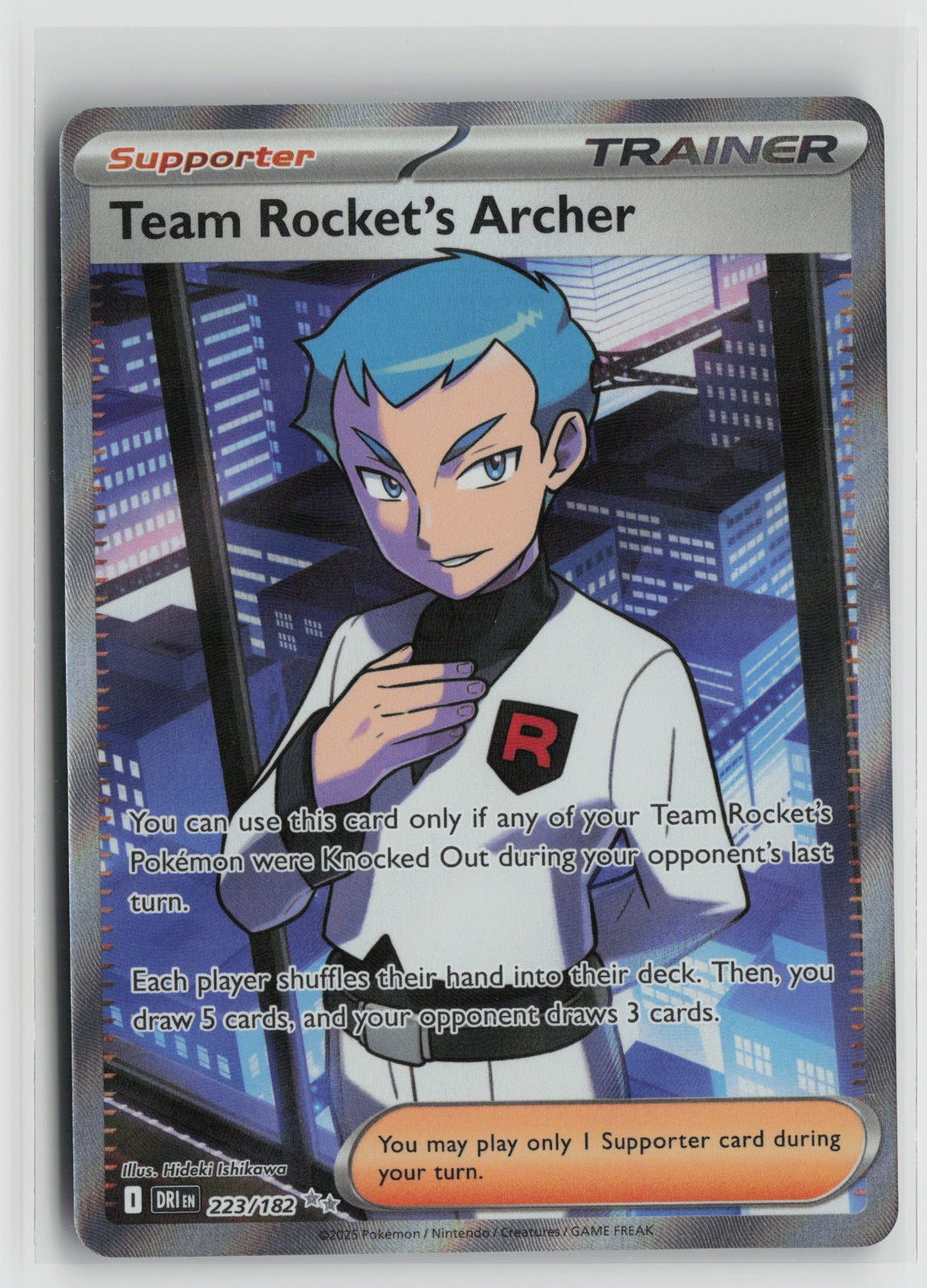 Team Rocket's Archer - Ultra Rare Holo DRI 223/182 NM