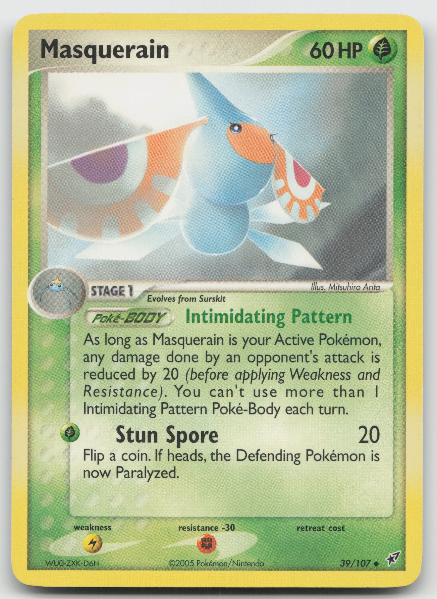 Masquerain Uncommon Deoxys 39/107 LP