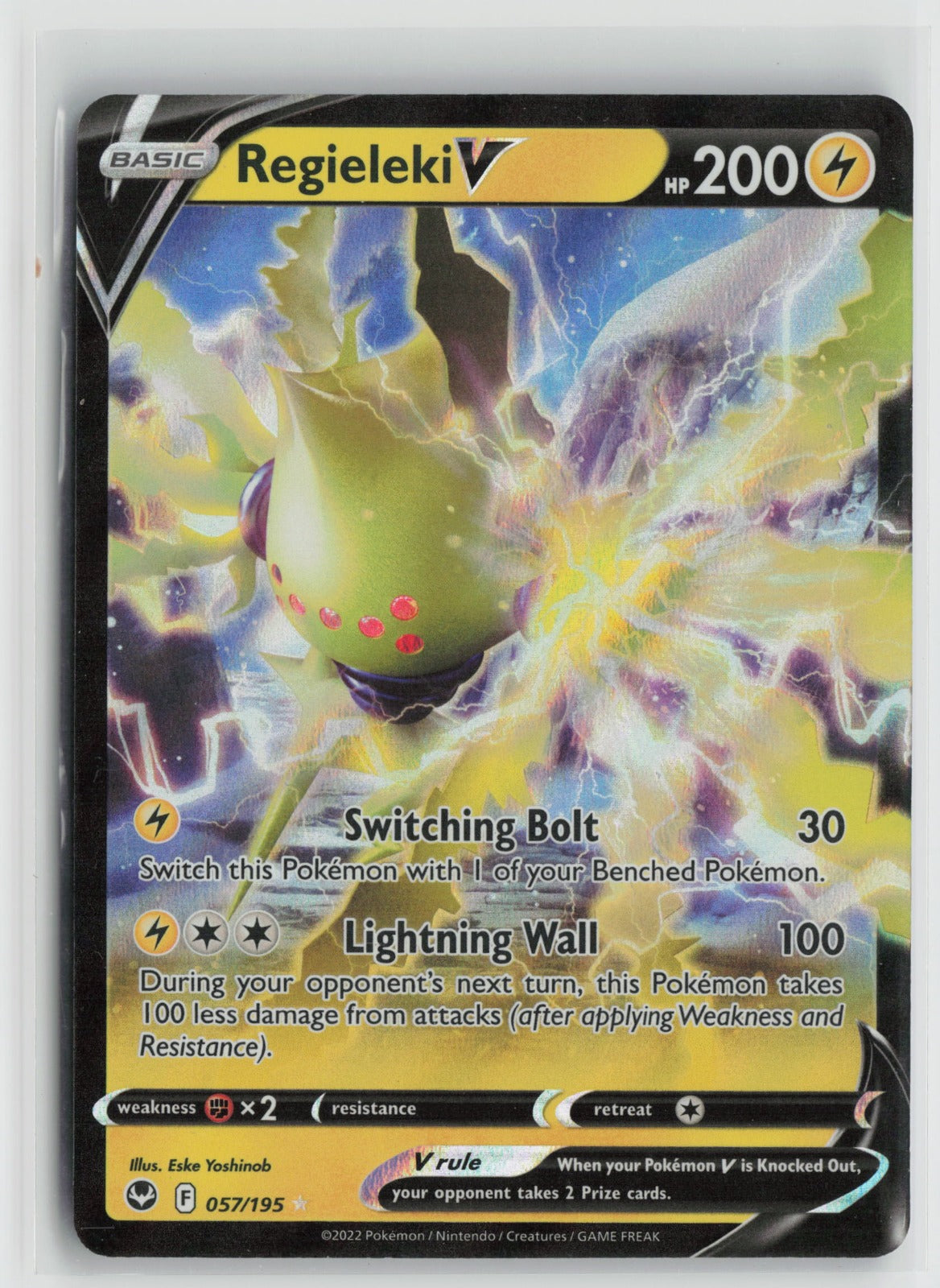 Regieleki V Ultra Rare Holo SWSH12 057/195 NM