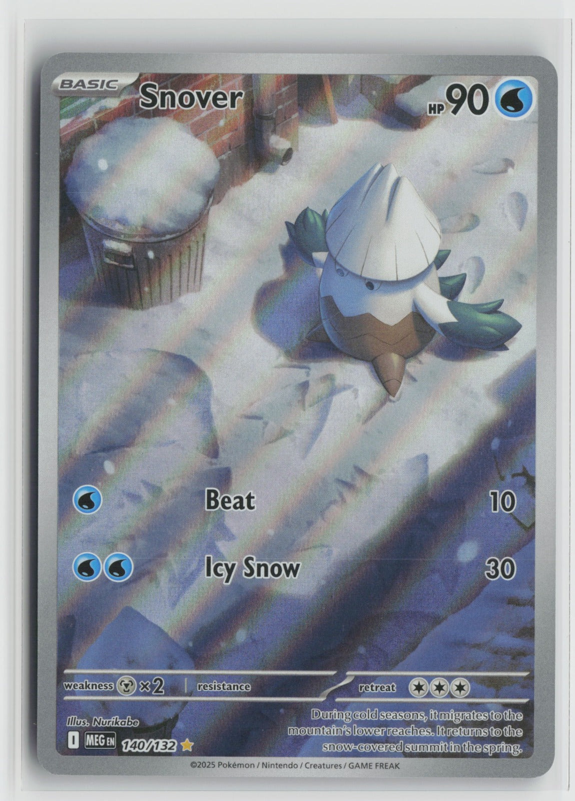 Snover Illustration Rare Holo MEG 140/132 NM