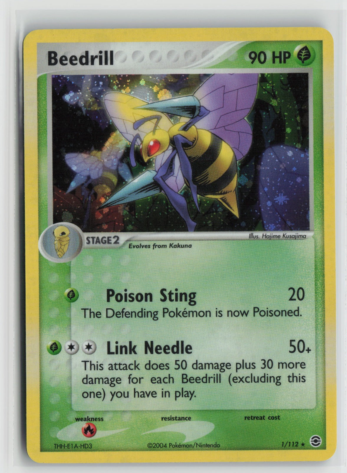 Beedrill Holo Rare RG 1/112 HP