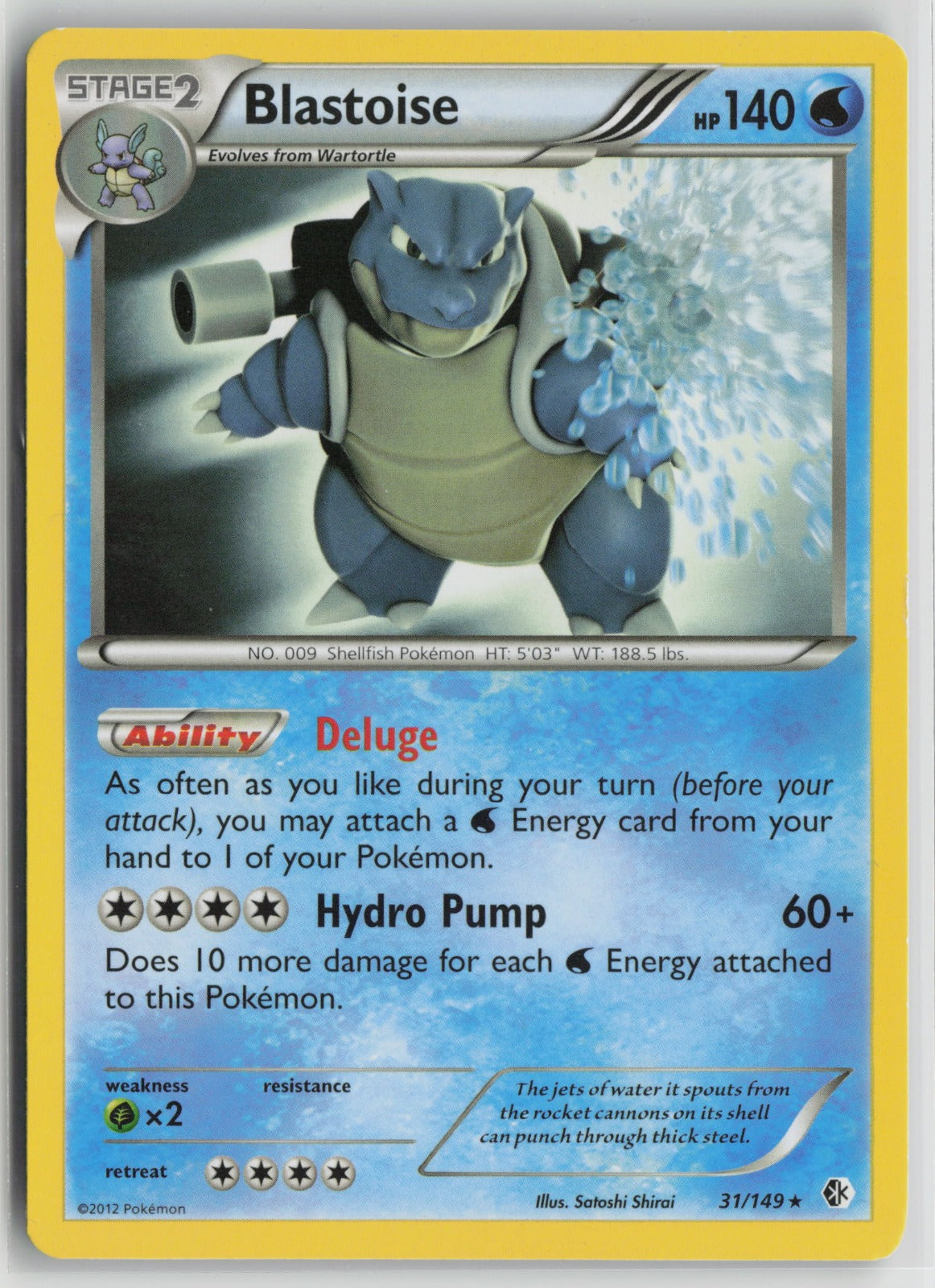 Blastoise Holo Rare BCR 31/149 LP