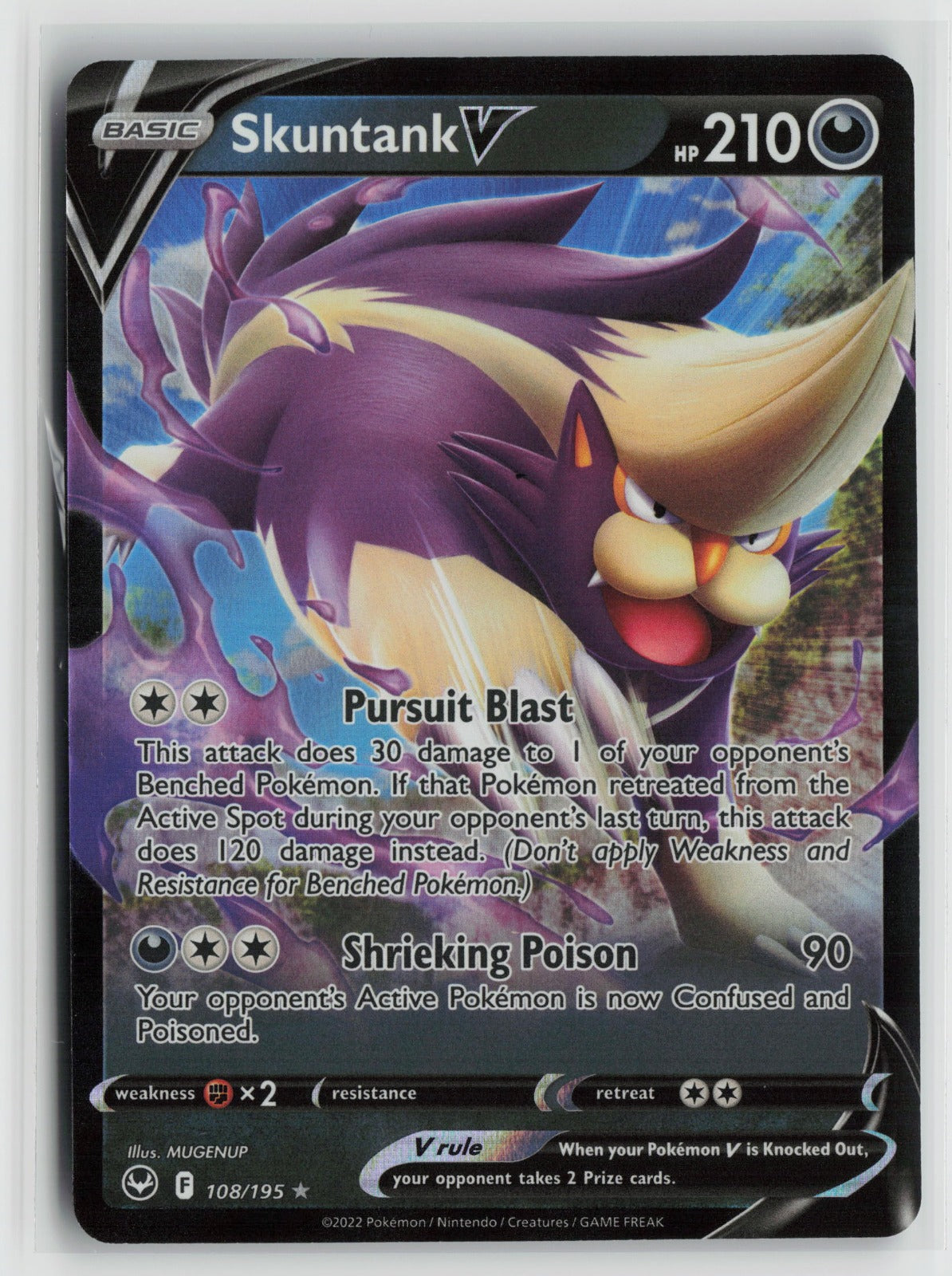 Skuntank V Ultra Rare Holo SWSH12 108/195 NM