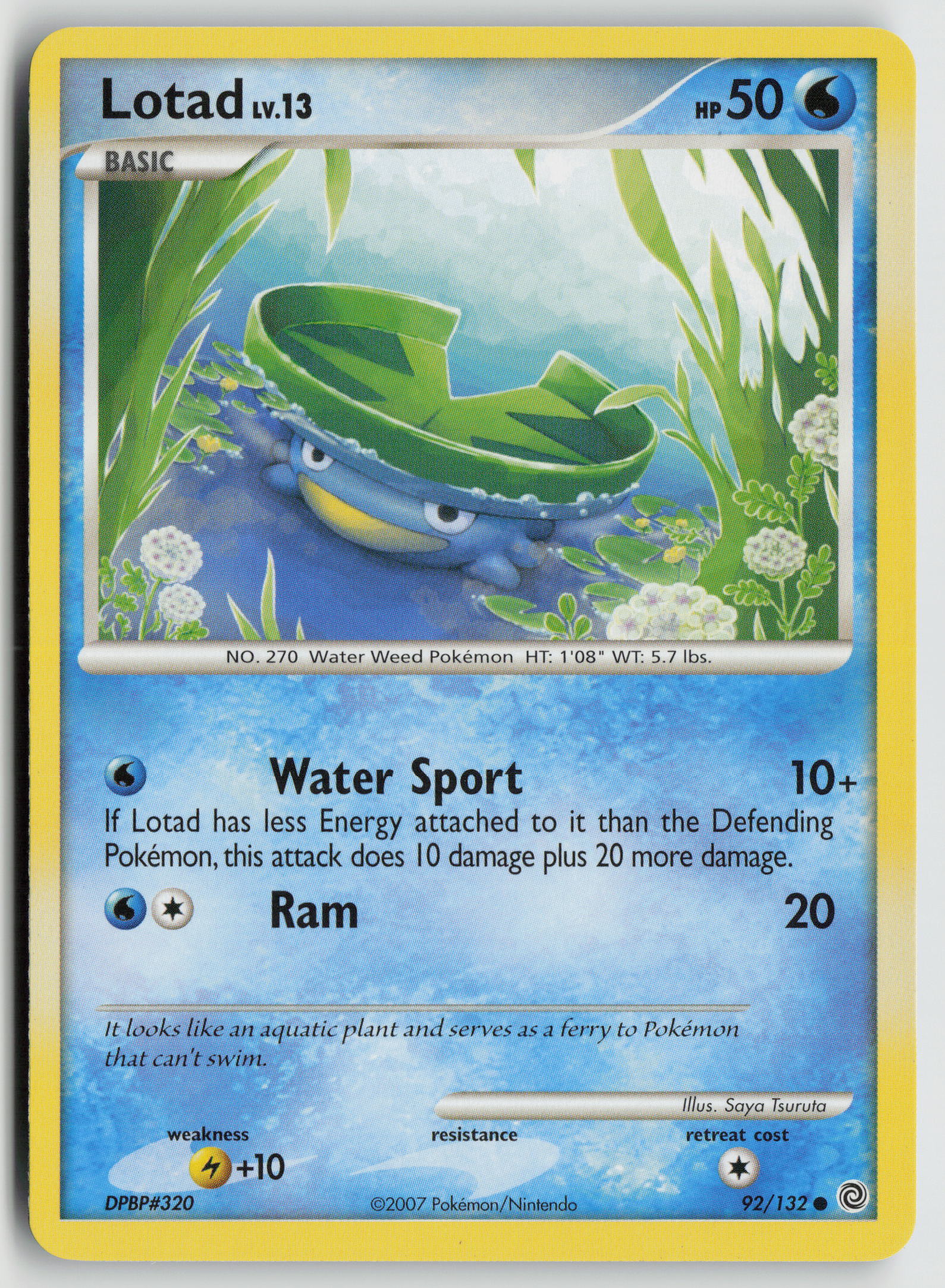 Lotad Common Secret Wonders 92/132 LP