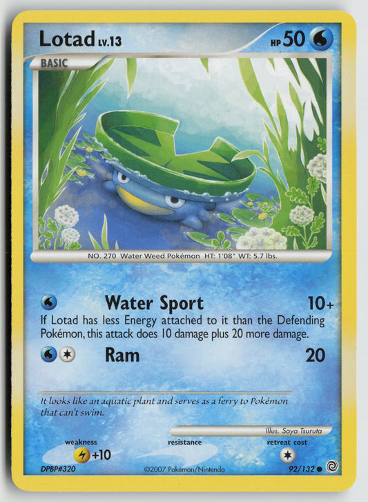 Lotad Common Secret Wonders 92/132 LP