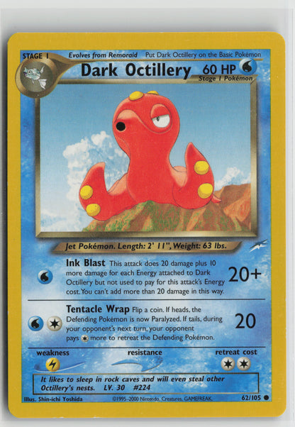 Dark Octillery Common Neo Destiny 062/105 MP