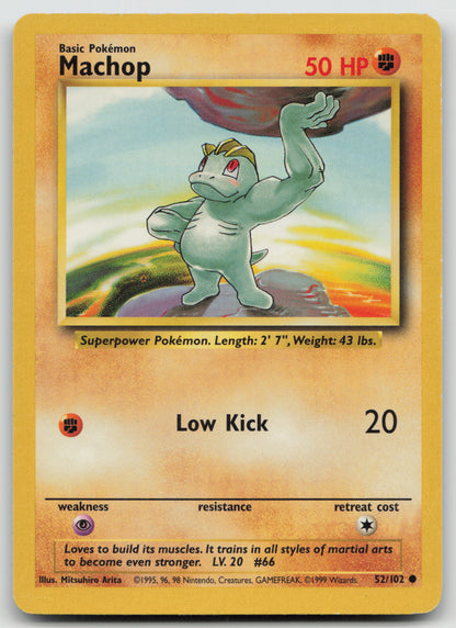 Machop Common Normal BS 052/102 HP