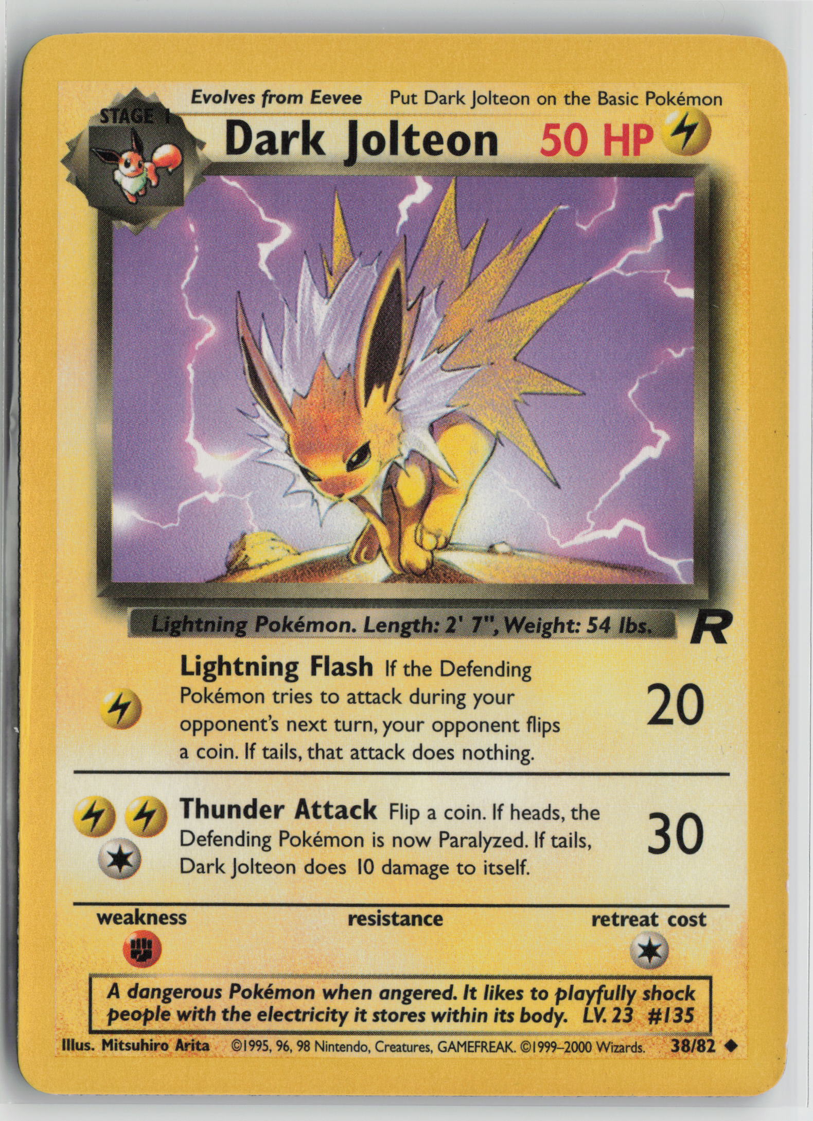 Dark Jolteon Uncommon Unlimited TR 38/82 LP